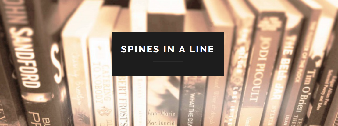 Book Blogger Shout Out Spines in a Line 